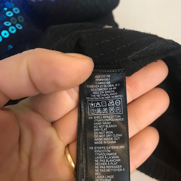 Super cute Forever 21 Cobalt and Teal Sequin dress - Picture 4 of 5